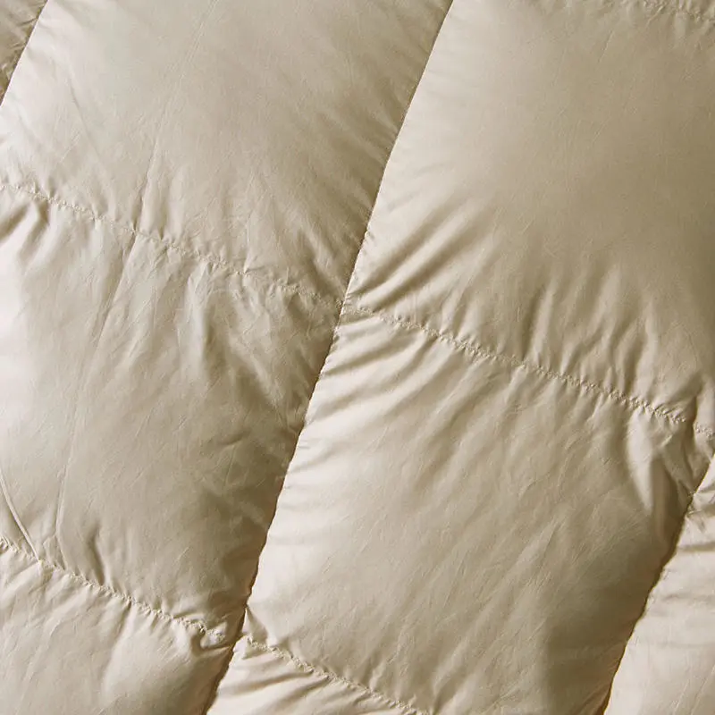 Bahiya Square Quilted Cotton Goose Down Filling Comforter