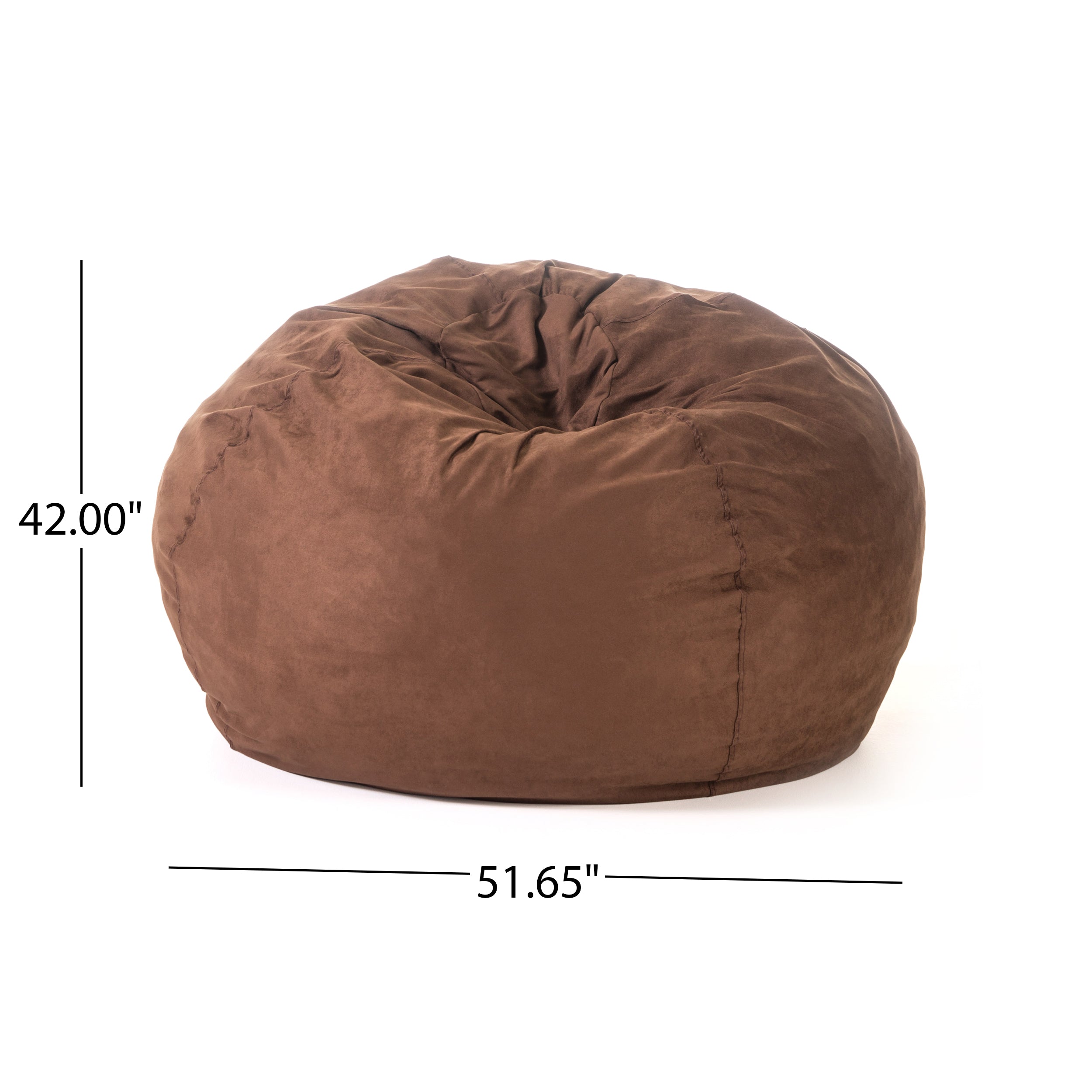 GDF Studio Bean Bag Chair, French Roast