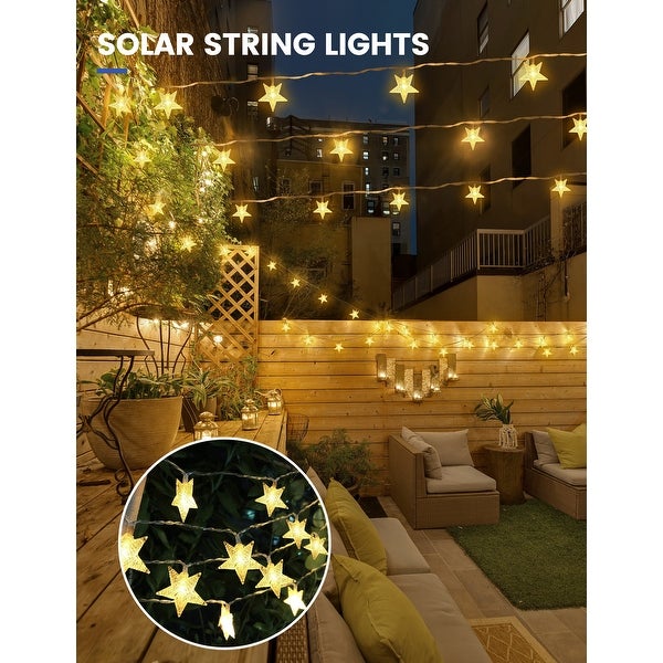 30 Light 19.7 ft. Indoor/Outdoor Waterproof Twinkle Star Solar Power Integrated LED Fairy String Light (4 Pack) - 19.7 ft. Shopping - The Best Deals on String Lights | 41742142