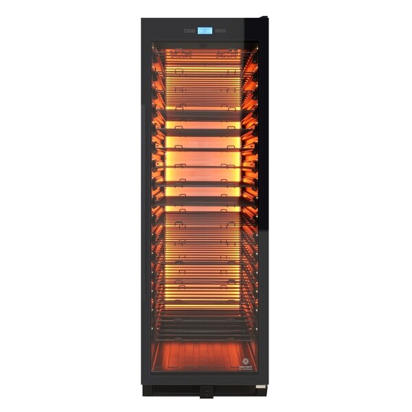 141-Bottle Single-Zone Backlit Panel Wine Cooler