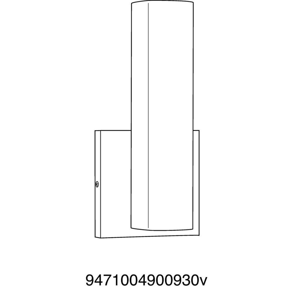 Progress Lighting Beam 16-Watt Brushed Nickel Integrated LED Sconce P710049-009-30