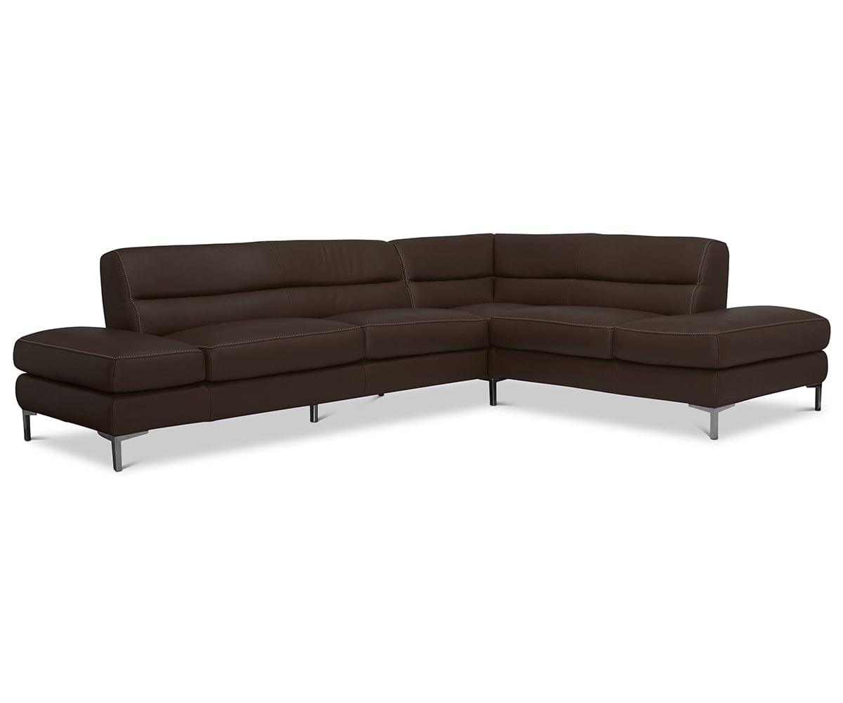 Campsis Leather Right Sectional