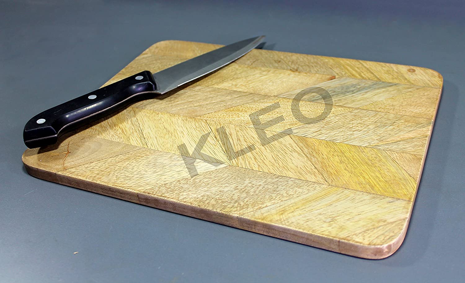 KLEO Wood Wooden Chopping Board Cutting Board Cheese Board Cheese Platter Kitchen Appliance Wine Serveware Birthday Anniversary Corporate Gift (9x12 inch Multiple Pieces of wood)