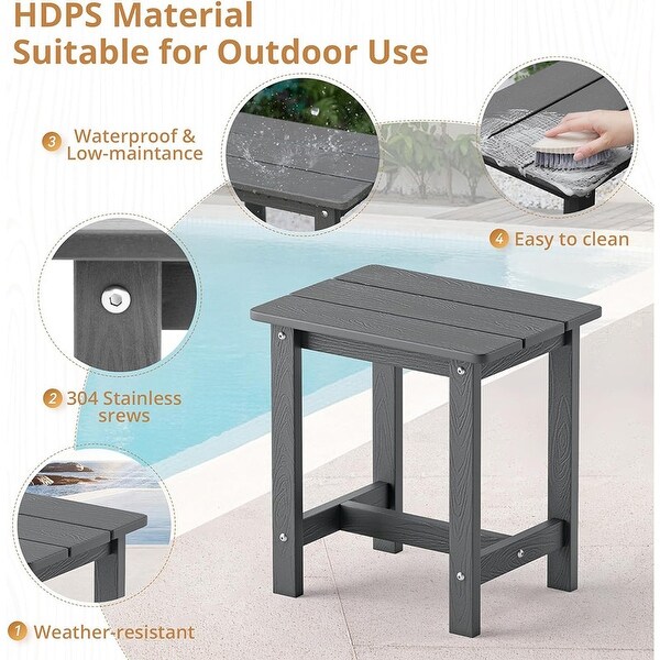 Outdoor Side Table，HDPS Small Outdoor Table