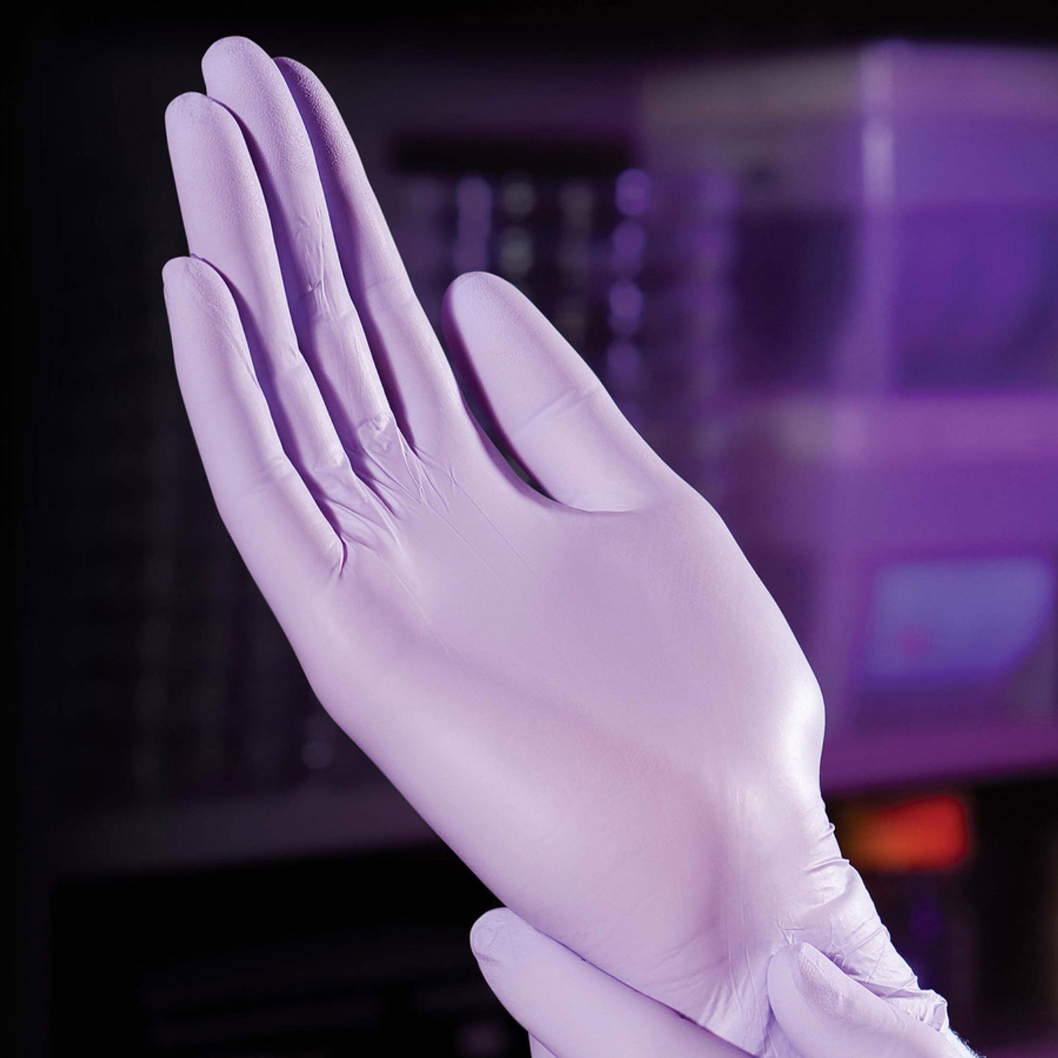 Lavender Nitrile Exam Gloves - 9.5