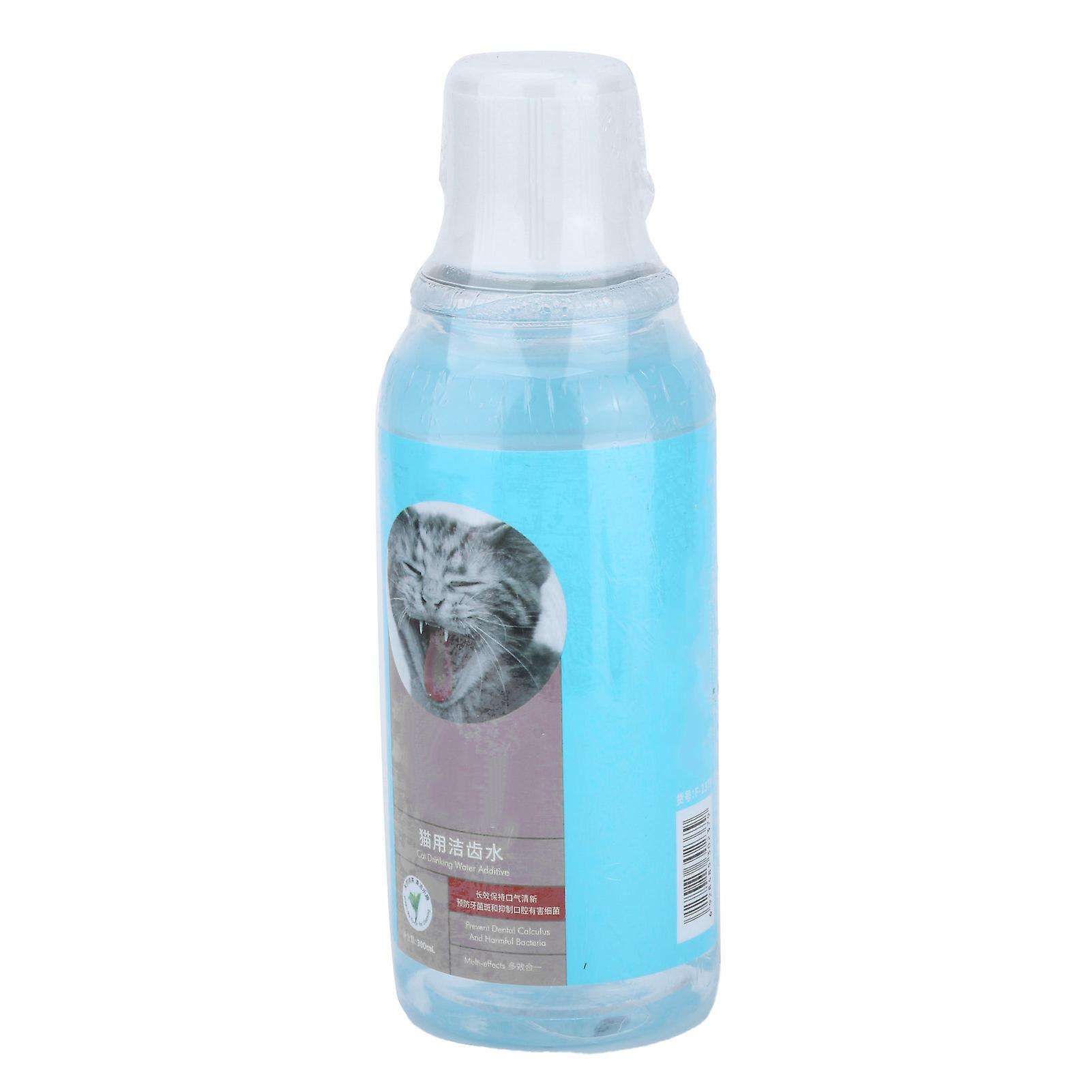 300ml Cat Teeth Cleaning Water Pet Oral Care Water Tartar Remover Cat Breath Freshener