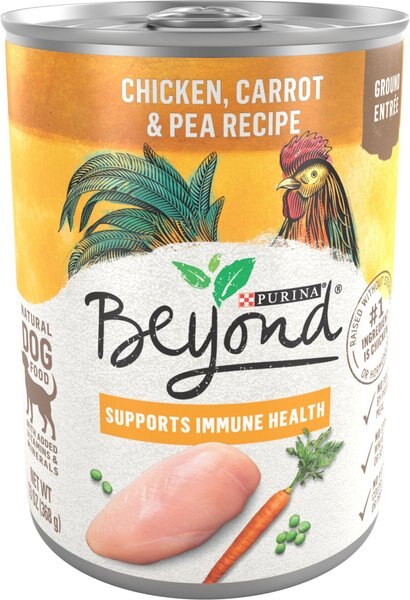 Purina Beyond Chicken， Carrot and Pea Recipe Ground Entrée Grain-Free Canned Dog Food