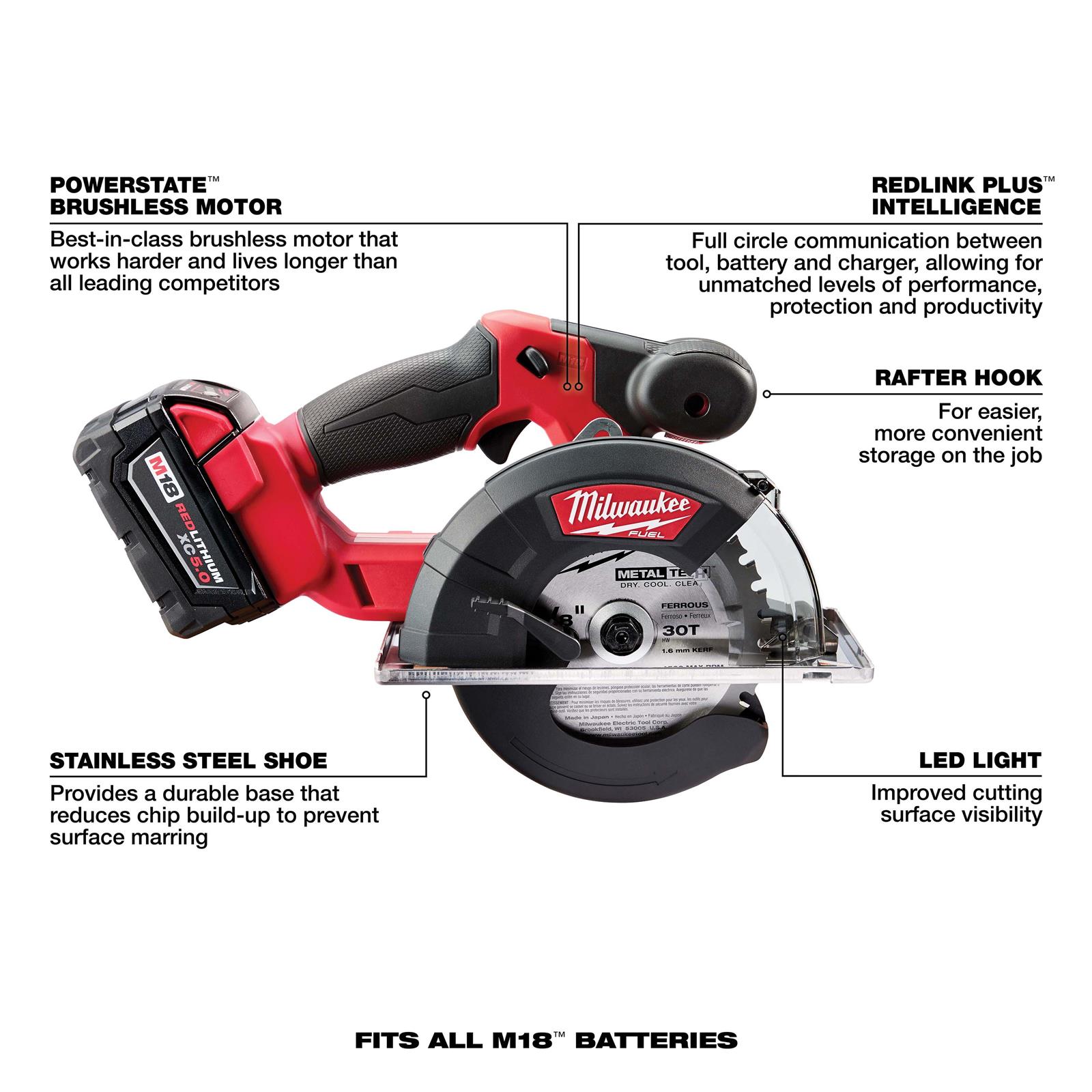 Milwaukee Tool 2782-20 Milwaukee M18 FUEL Metal Cutting Circular Saws