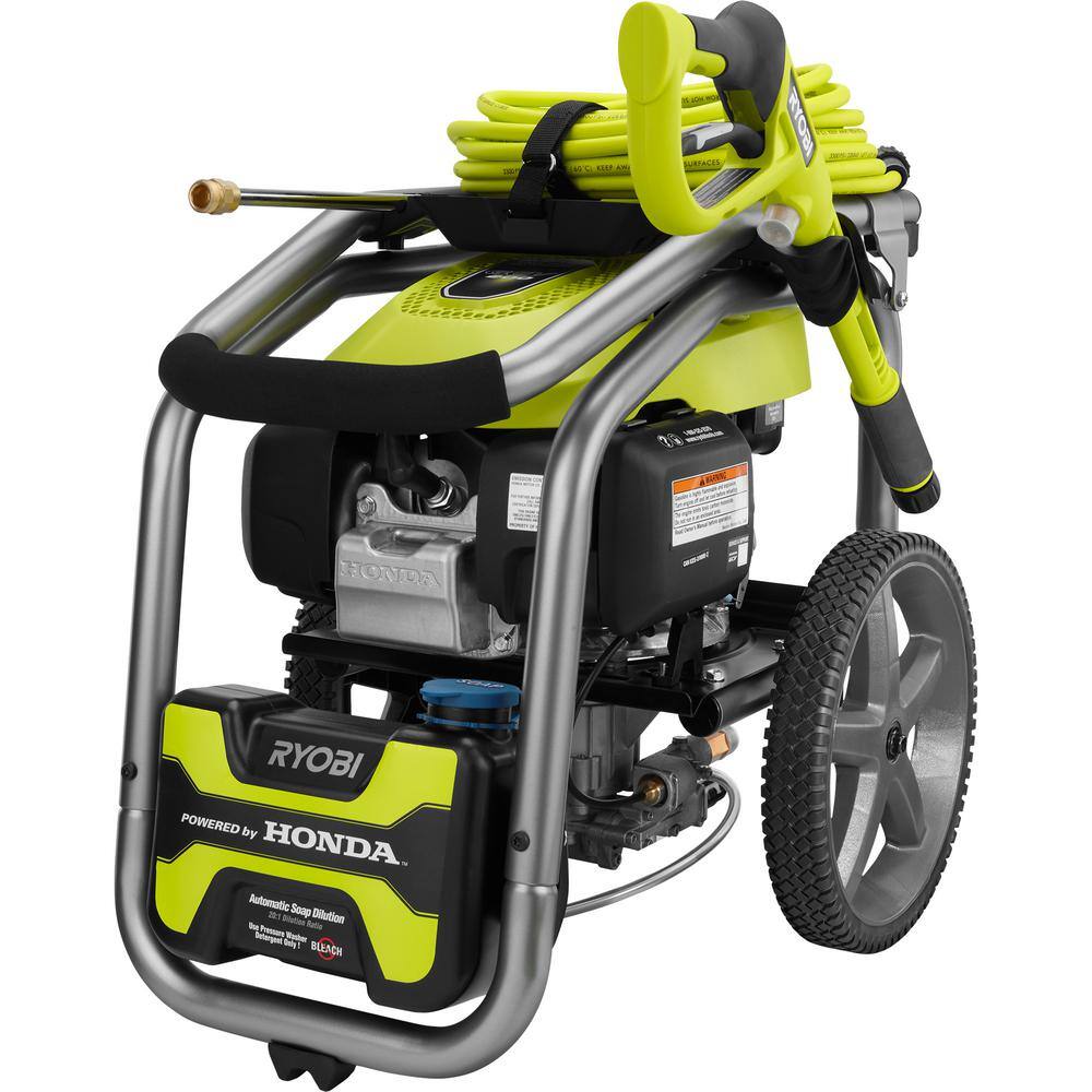 RYOBI 3300 PSI 2.5 GPM Cold Water Gas Pressure Washer with Honda GCV200 Engine RY803325