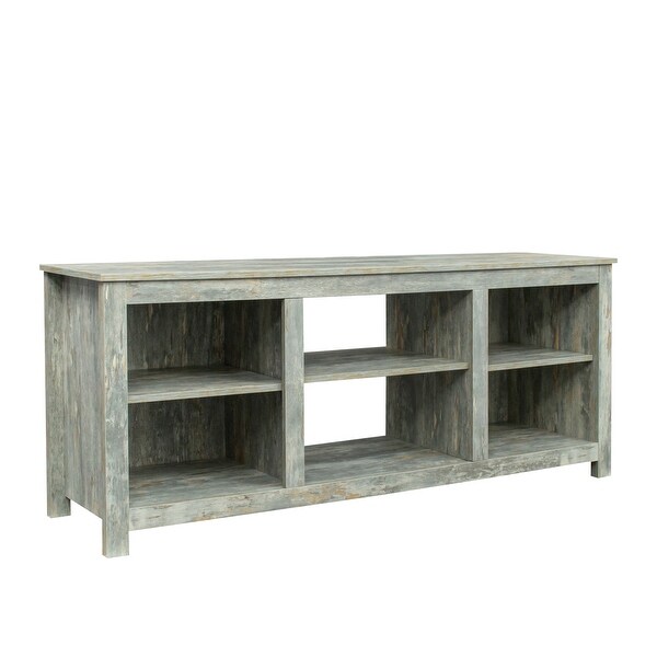 TV stand furniture with 4 storage compartments and 1 shelf cabinet