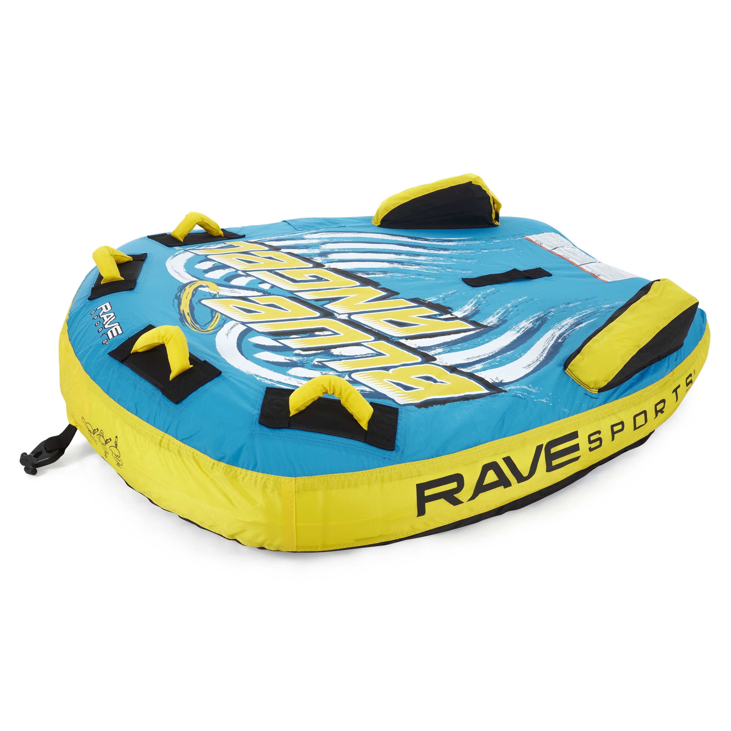 RAVE Sports Blue Angel Inflatable 2 Person Rider Towable Boat Tube Raft