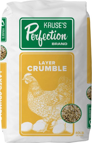 Kruse's Perfection Brand Poultry Layer Crumble Chicken Feed