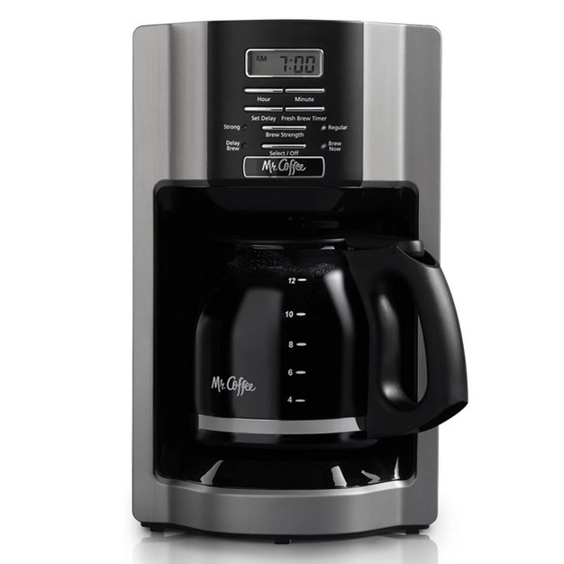 Mr Coffee 12 Cup Programmable Coffee Maker With Rapid Brew System