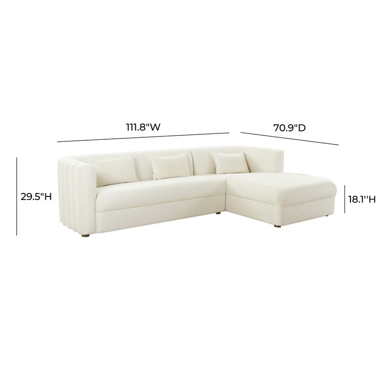 Callie Velvet Sectional