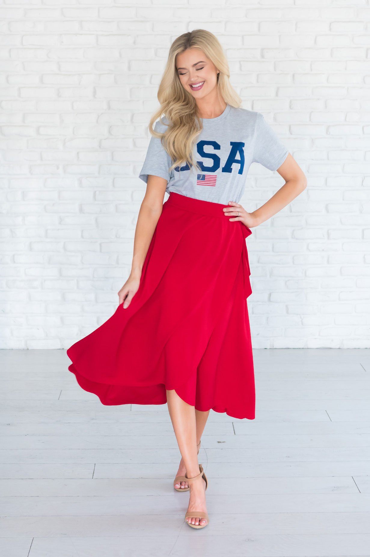 Stand By Our Love Modest Circle Skirt