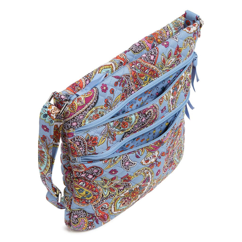 Vera Bradley  Triple Zip Hipster Crossbody Bag in Provence Paisley