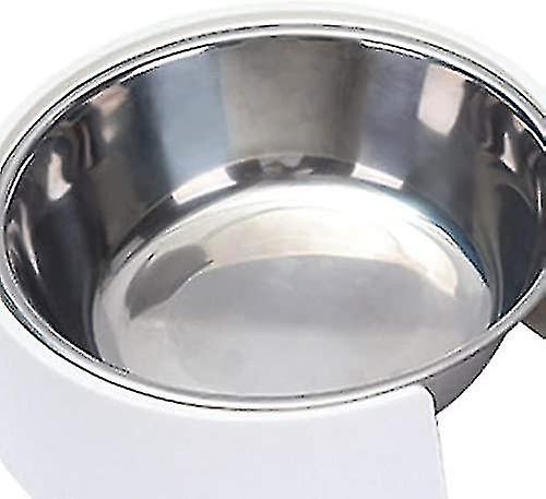 Cat Bowl， Stainless Steel Double Bowl Double Pet Cat Dog Bowl， Raised Cat Bowl For Cat Dog