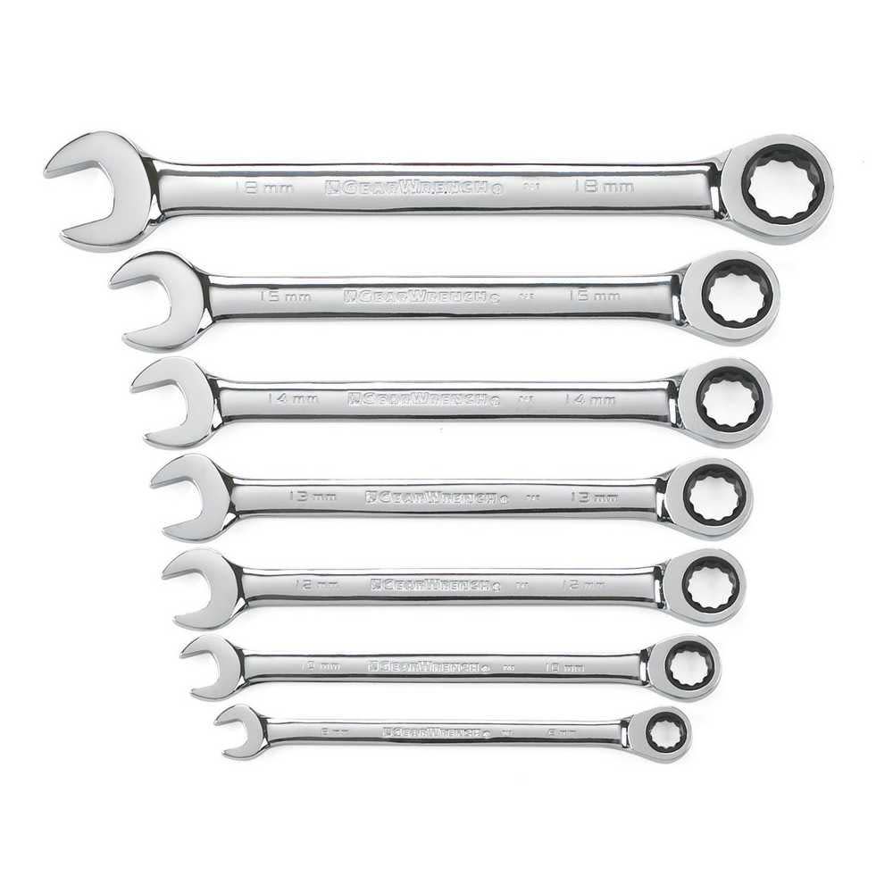 GEARWRENCH Combination Ratcheting Wrench Set 7 Pc. Metric 9417 from GEARWRENCH