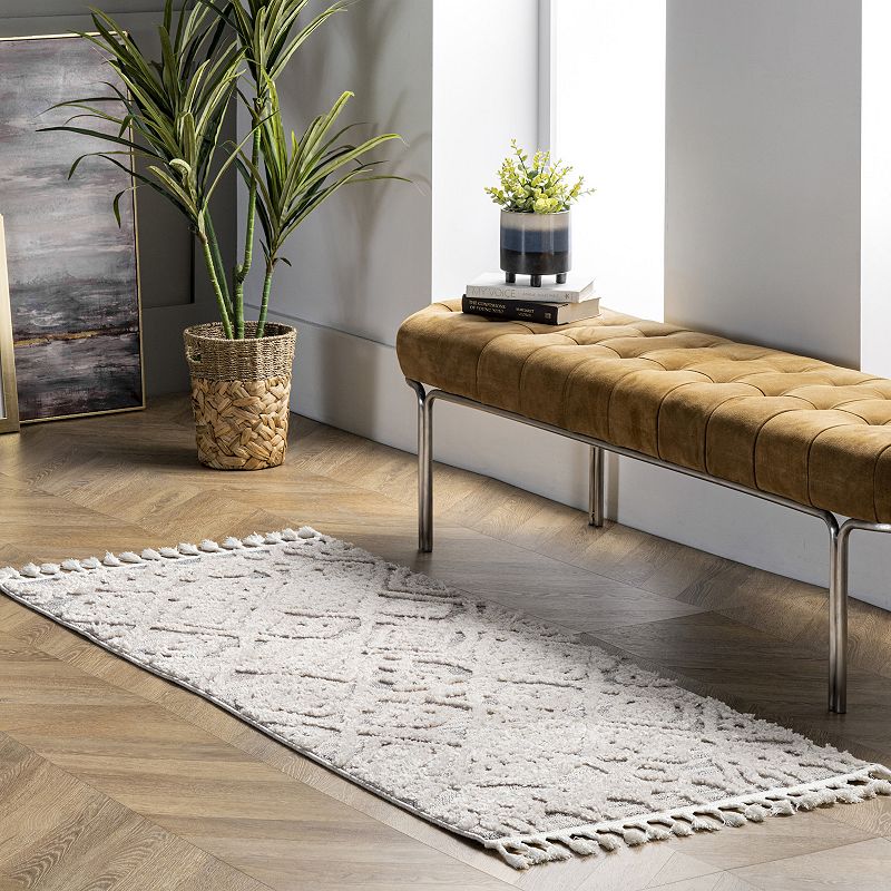 nuLoom Diamond Shaggy Deja Area Rug