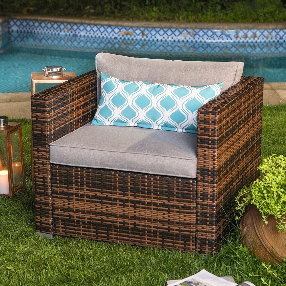 COSIEST Outdoor Patio Furniture Arm Chair