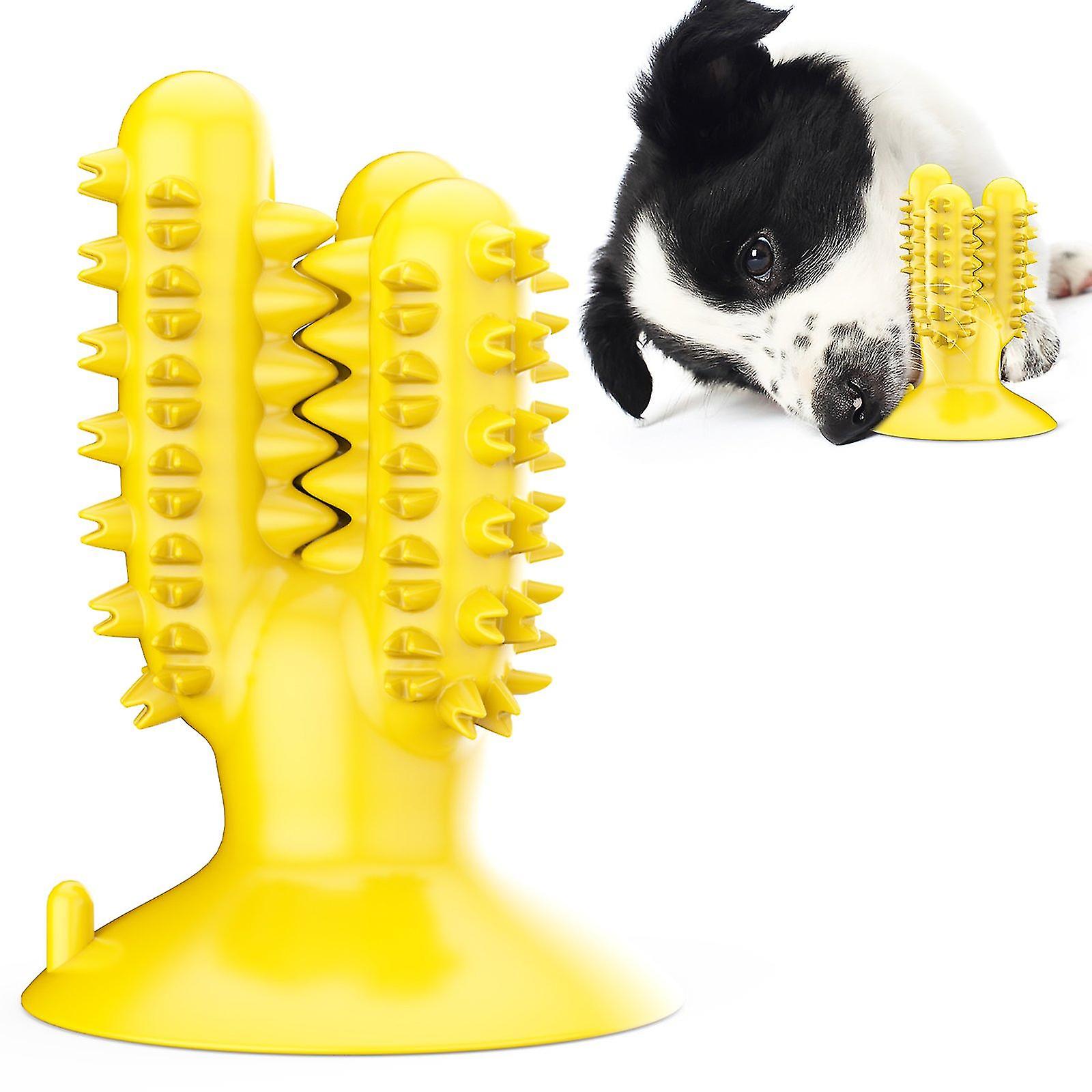 Cactus-shaped Dog Toothbrush/ For Dogs_yellow