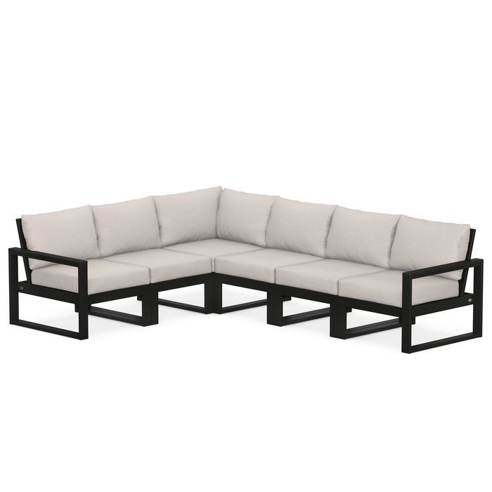 Polywood EDGE  Outdoor 6 pc Deep Seating Sectional