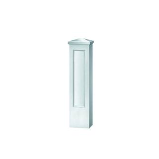 Fypon 47-34 in. x 12-12 in. x 12-12 in. Polyurethane Corner Panel Newel Post for 12 in. Balustrade System NPCP13X48