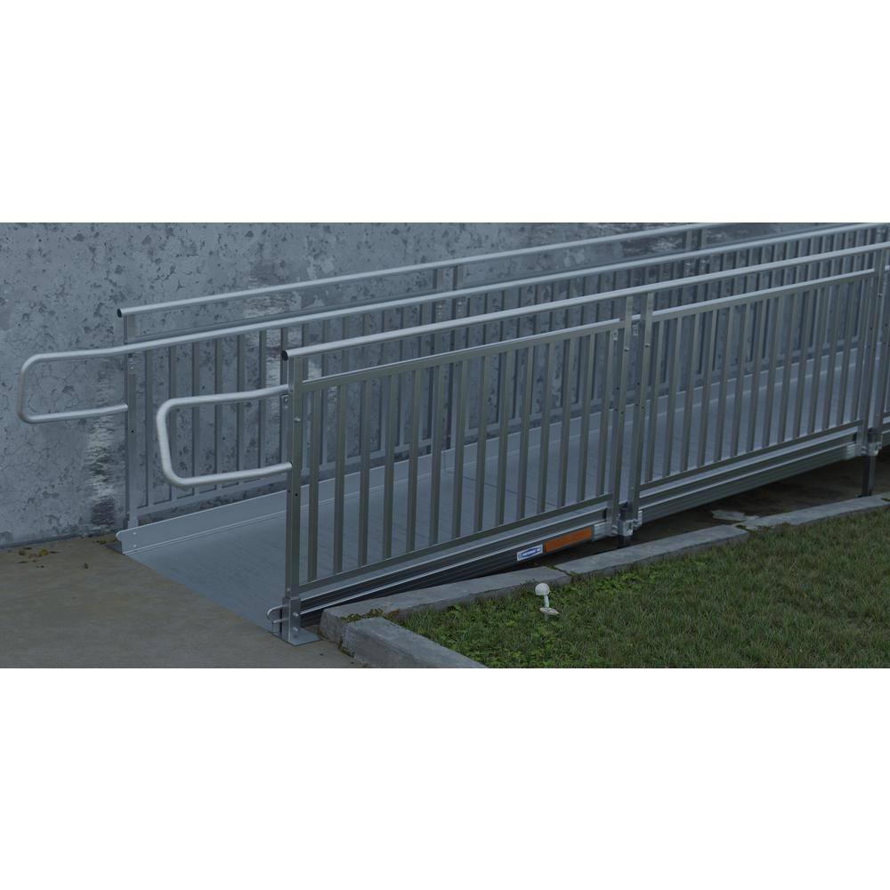 EZ-ACCESS PATHWAY HD 10 ft. Aluminum Code Compliant Modular Wheelchair Ramp System PHD S1048G