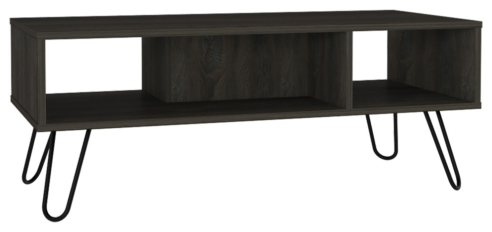 DEPOT E SHOP Vassel Coffee Table  Espresso   Midcentury   Coffee Tables   by DEPOT ESHOP LLC  Houzz