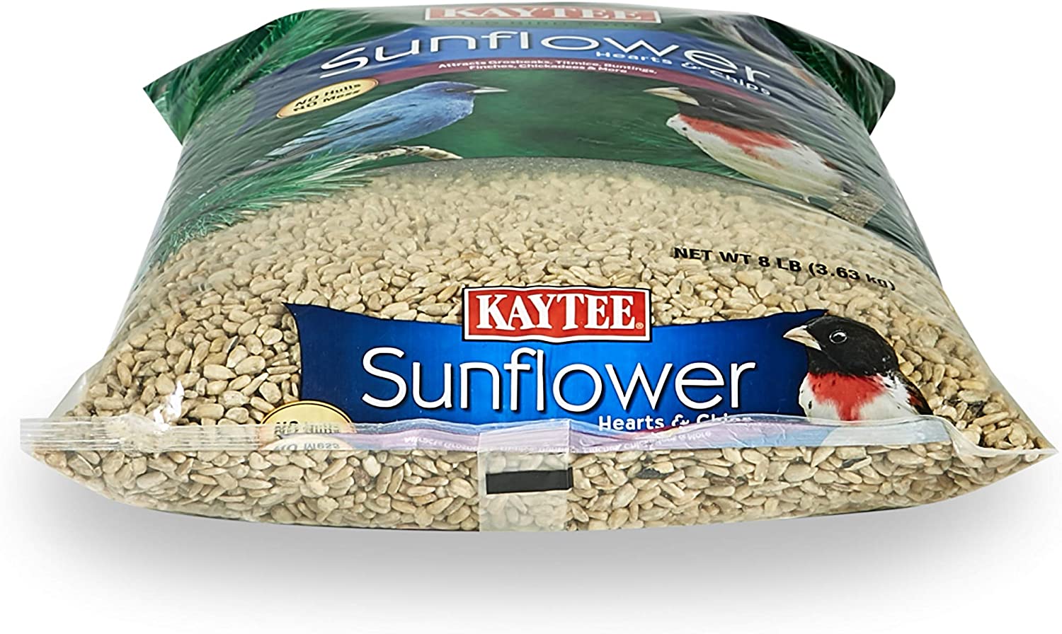 Kaytee Sunflower Hearts and Chips Bird Seed， 8-Pound