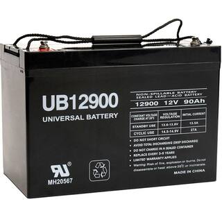 UPG 12-Volt 90 Ah I4 Terminal Sealed Lead Acid (SLA) AGM Rechargeable Battery UB12900 (Group 27)