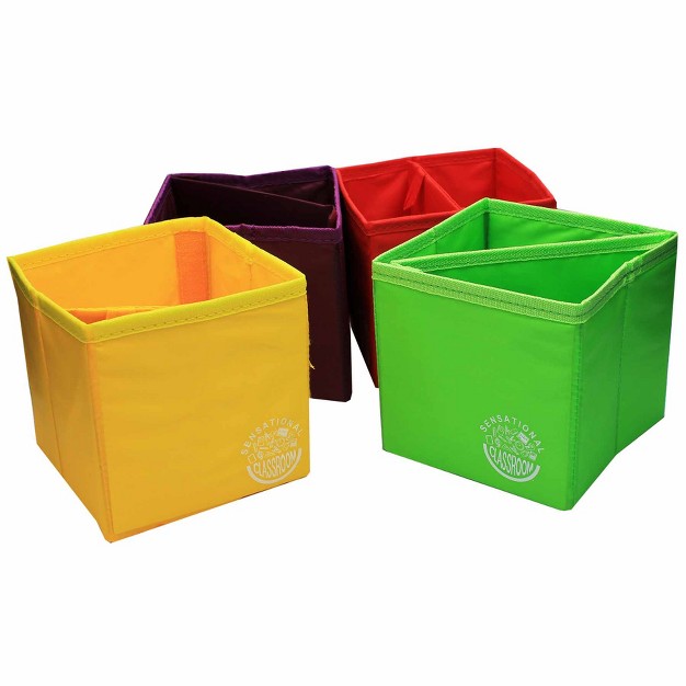 Sensational Classroom Essential Collapsible Storage Boxes Set Of 4 2 Sets