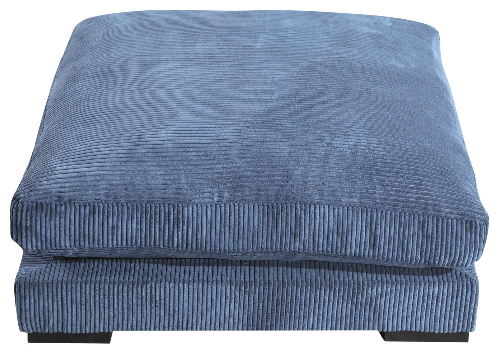 Tumble Ottoman Navy   Contemporary   Footstools And Ottomans   by Moe  x27s Home Collection  Houzz