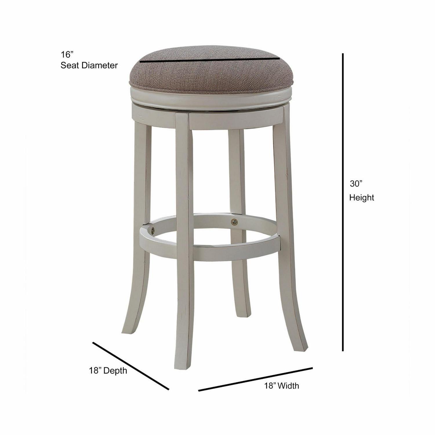 American Woodcrafters Aversa Backless Swivel Bar Stool  Crowdfused