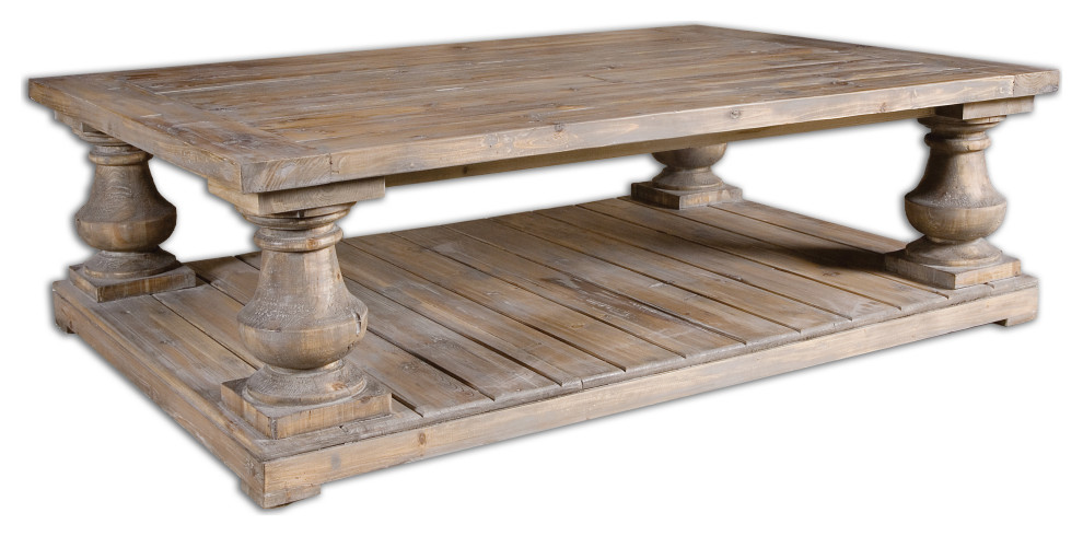 Uttermost 24251 Stratford Rustic Cocktail Table   French Country   Coffee Tables   by Lighting World Decorators  Houzz