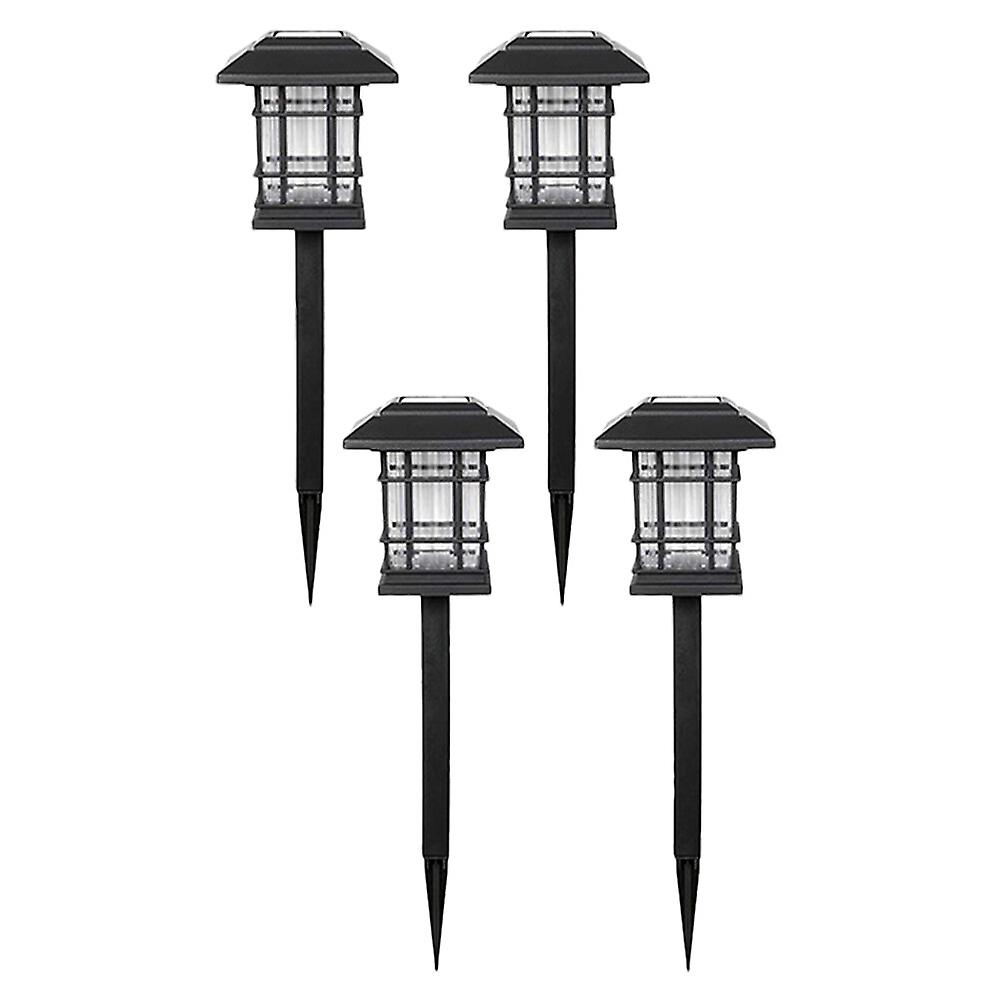 1 Set 4pcs Solar Led Yard Lawn Lights Practical Outdoor Landscape Lights