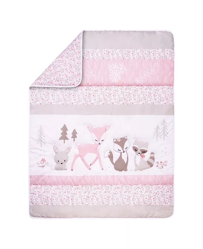 Trend Lab Sammy and Lou Sweet Forest Friends 4 Piece Crib Bedding Set