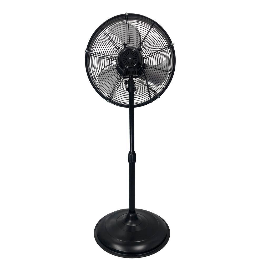 Commercial Electric Adjustable-Height 20 in. Shroud Oscillating Pedestal Fan SFSD1-500BIW