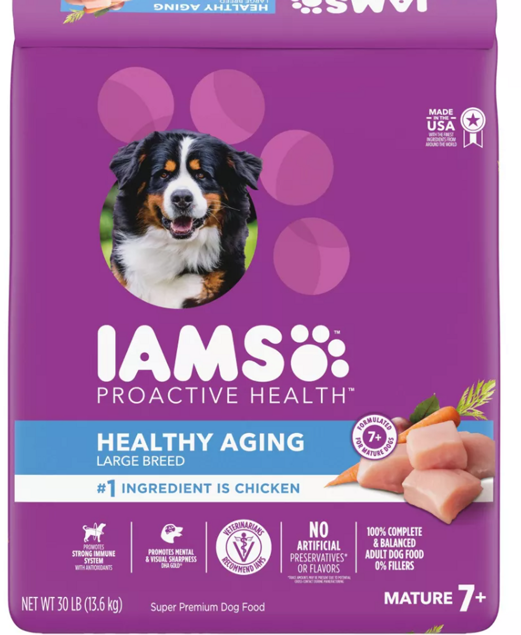 Iams ProActive Health Mature Adult Large Breed Dog Food 30 Pounds