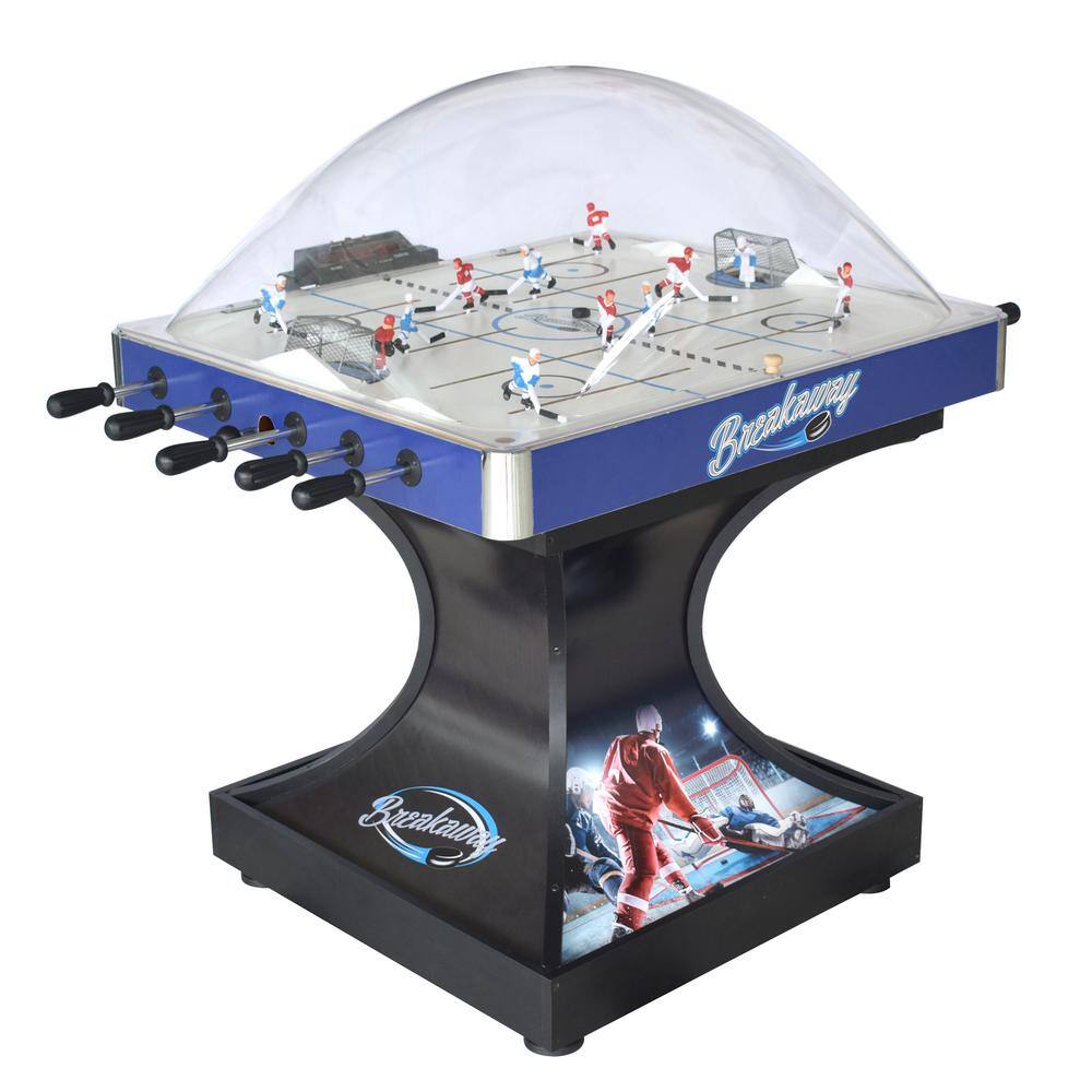 Hathaway Breakaway Dome Hockey Table with E-Z Grip Handles and LED Scoring Unit BG5003