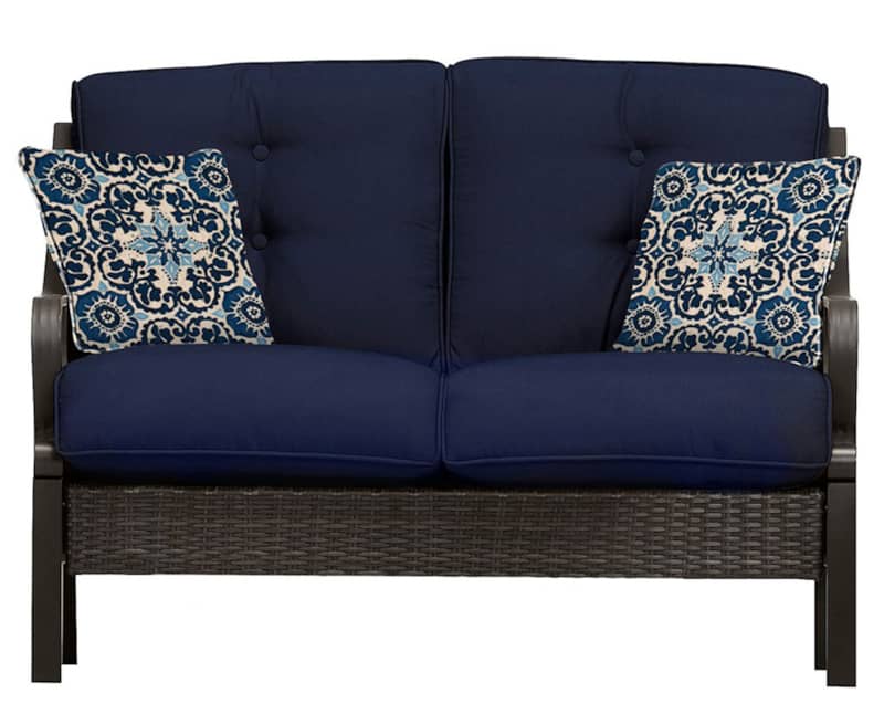 Hanover Ventura 4-Piece Outdoor Seating Patio Set In Navy Blue