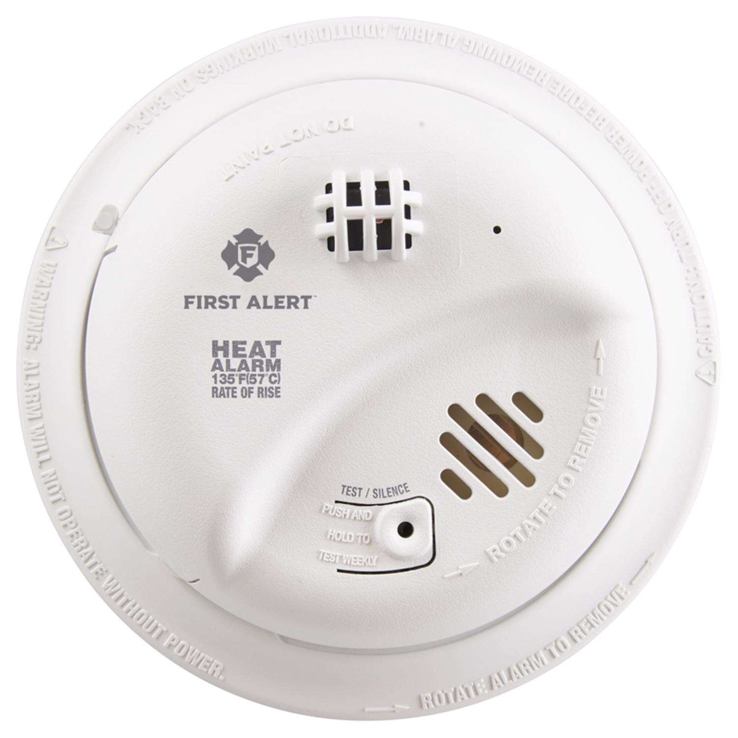 First Alert Hard-Wired w/Battery Back-up Ionization Heat Alarm