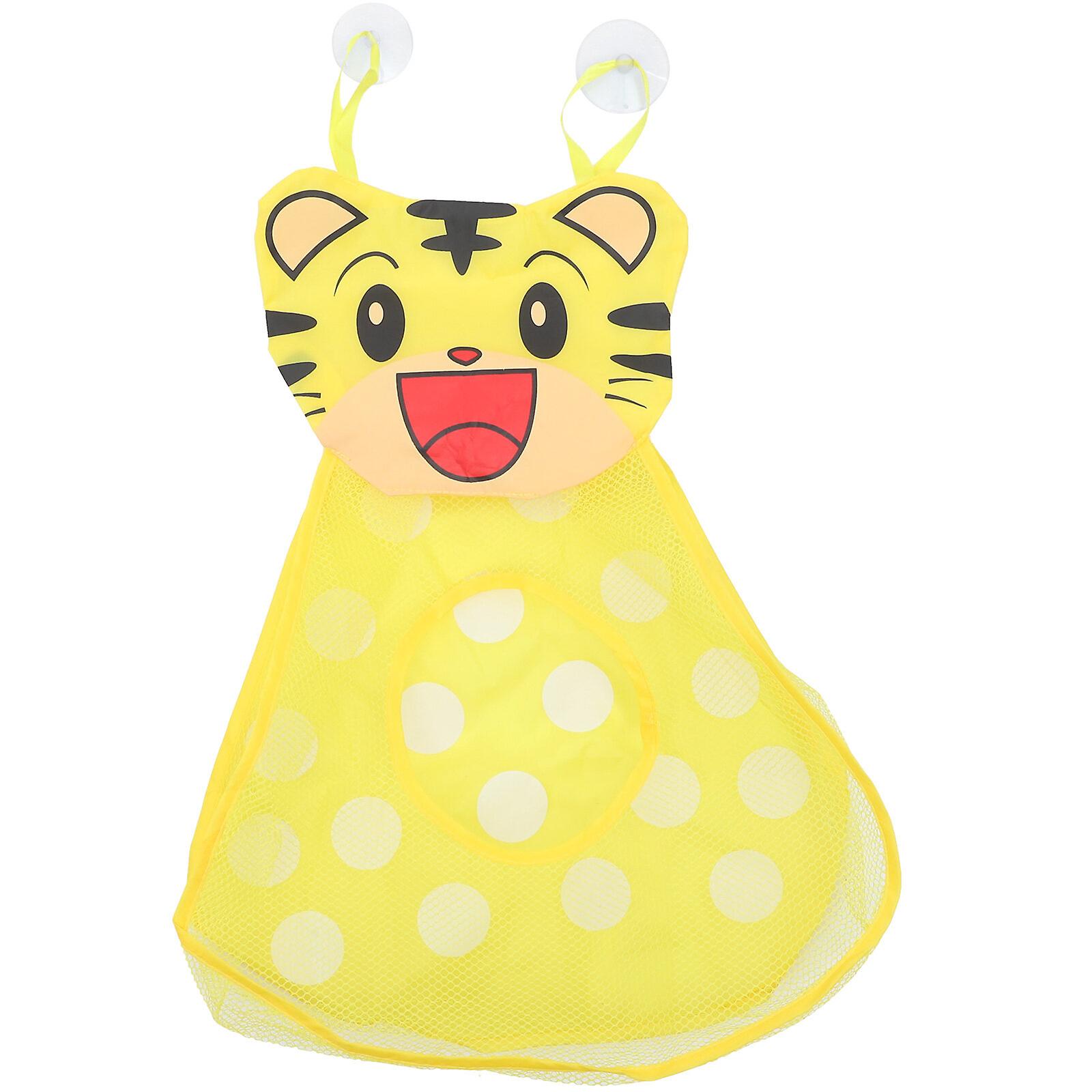 Cartoon Design Baby Toy Storage Bag Kid Toy Storage Mesh Bag Bathroom Hanging Mesh Bag