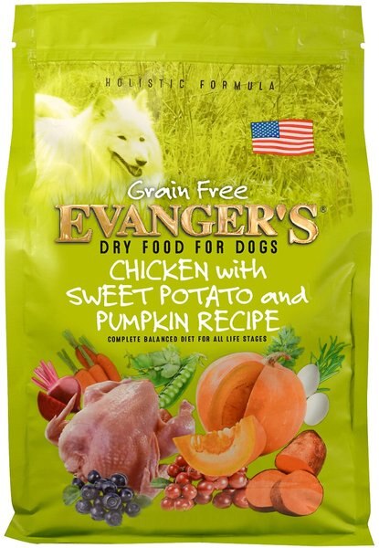 Evanger's Grain-Free Chicken with Sweet Potato and Pumpkin Recipe Dry Dog Food