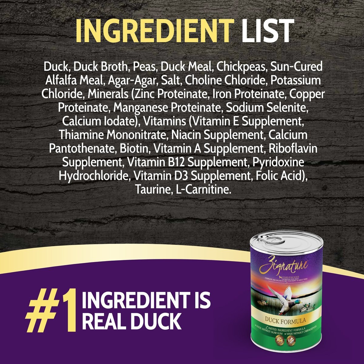 Zignature Duck Limited Ingredient Formula Canned Dog Food