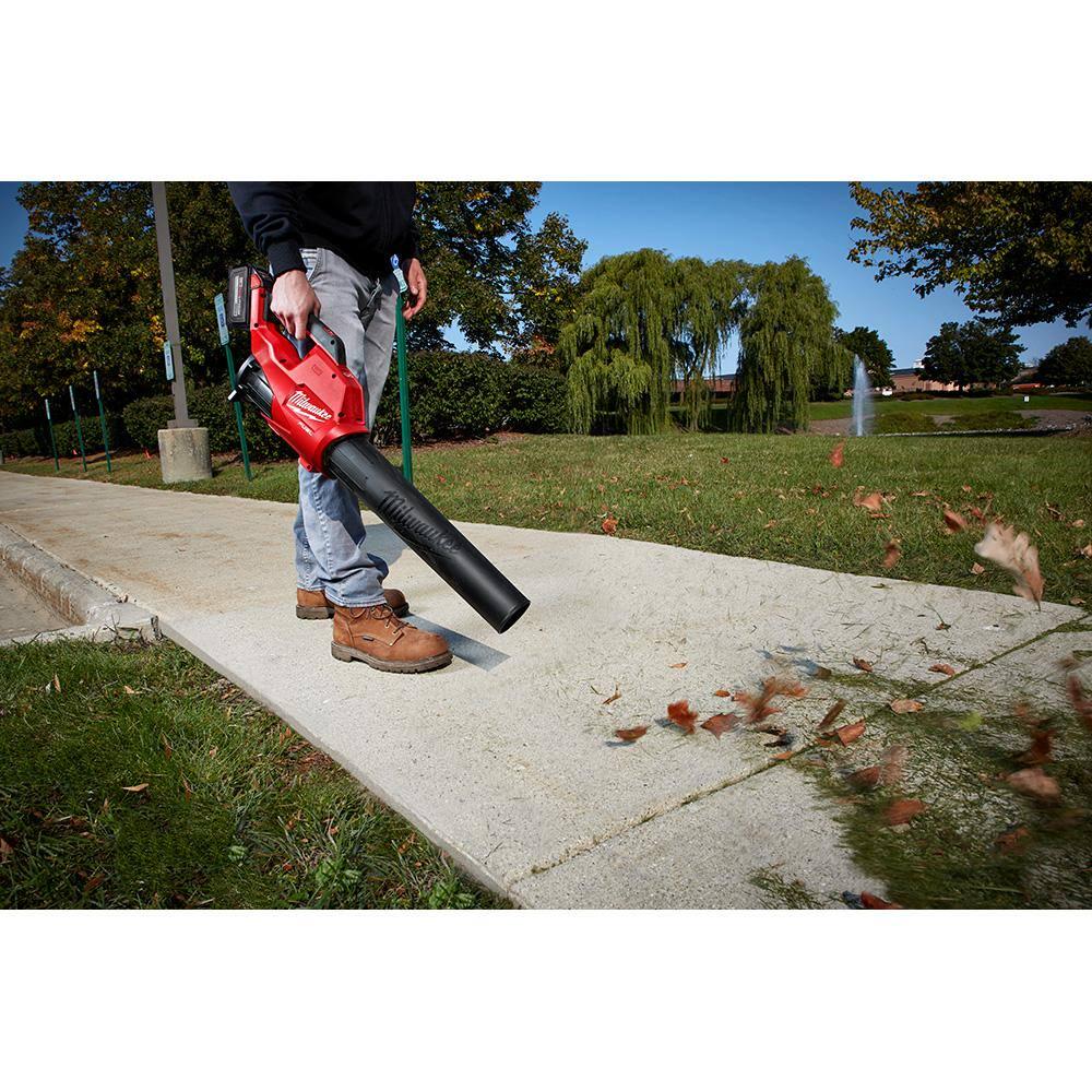 Milwaukee M18 FUEL 18 in 18V LithiumIon Cordless Brushless Hedge Trimmer with Blower 8AH Battery and Charger Combo