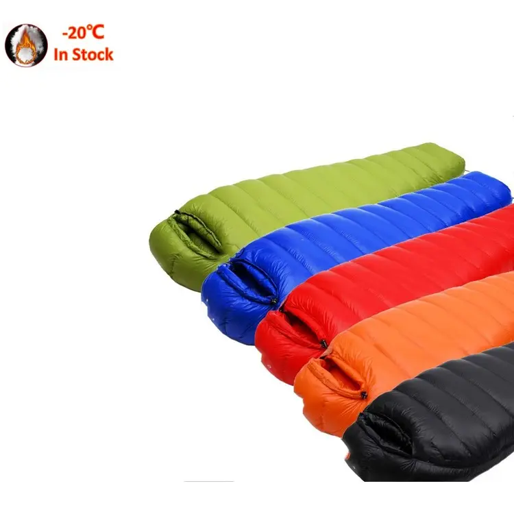 2023 winter Hot Sell light Cotton Down cheap human shape camping sleeping bag