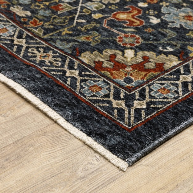 Arya Traditional Persian Indoor Area Rug Blue Captiv8e Designs