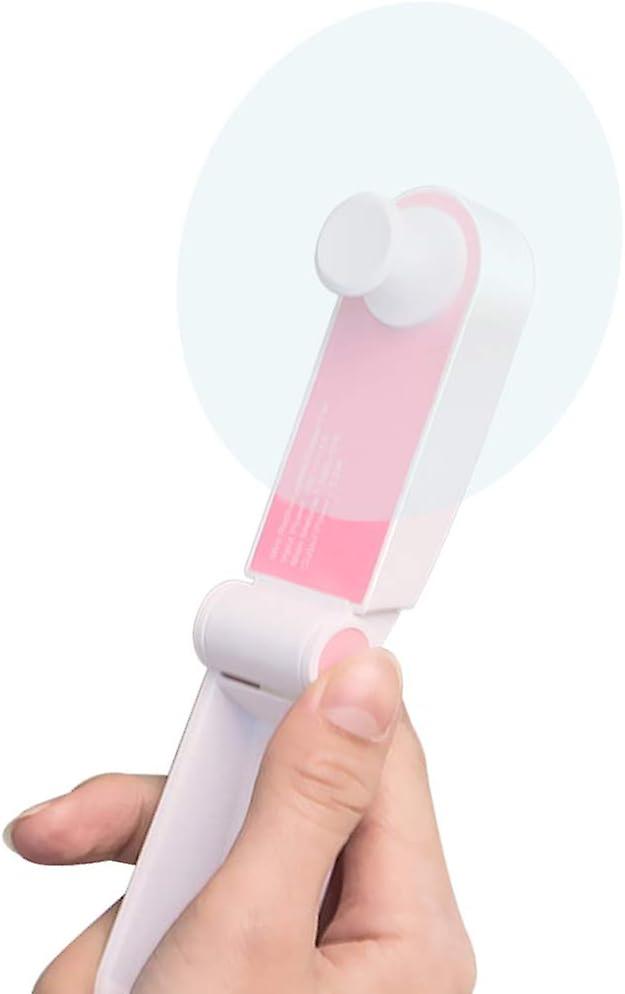 Mini Handheld Fan， Small Portable Pocket Fan For Girls Women Kids Outdoor Travel， 2 Speed Adjustable Pink