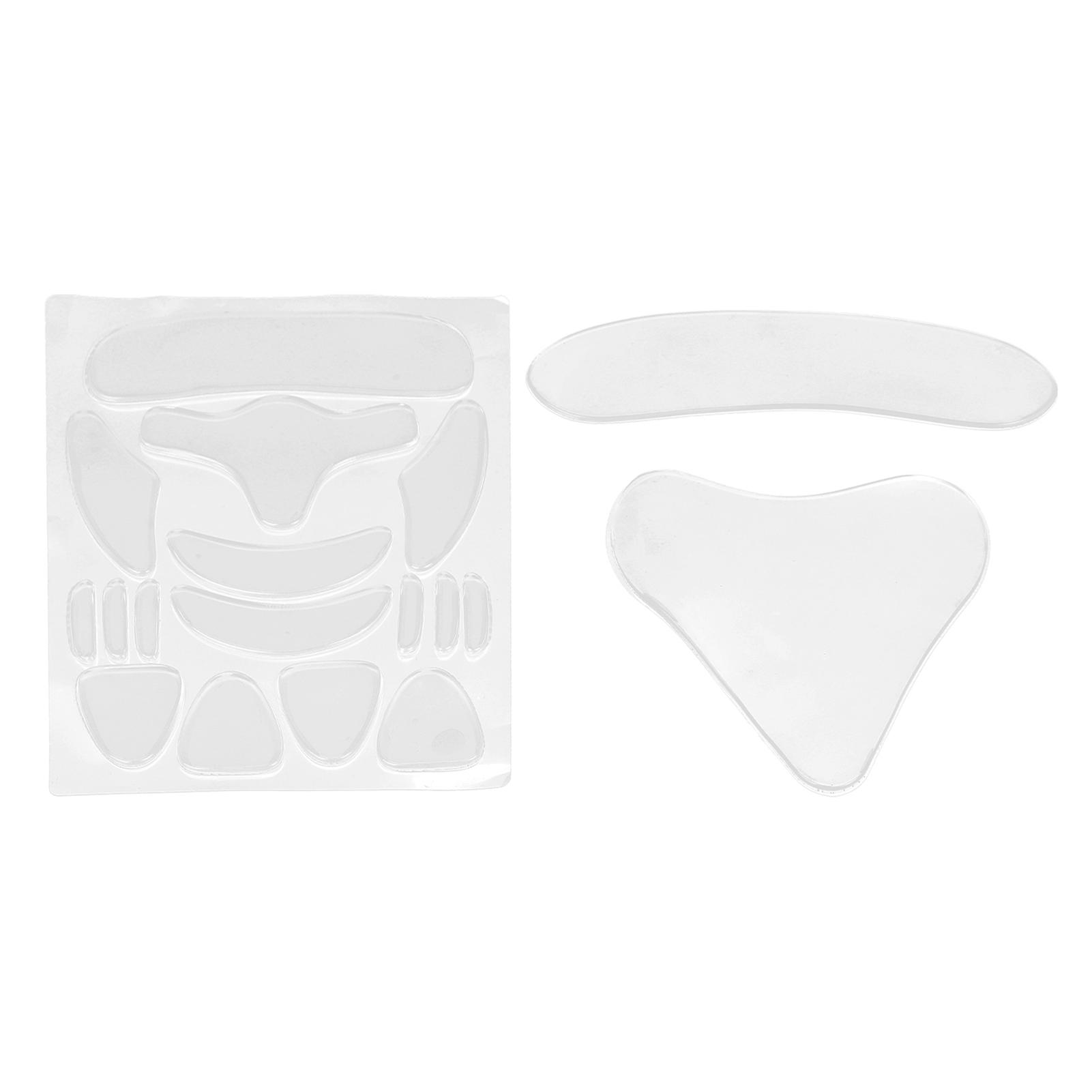 18pcs Face Forehead Neck Antiwrinkle Patch Silicone Chest Chin Mouth Corner Wrinkle Pad Set